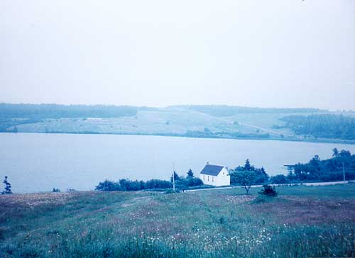 Church and Lake from the house